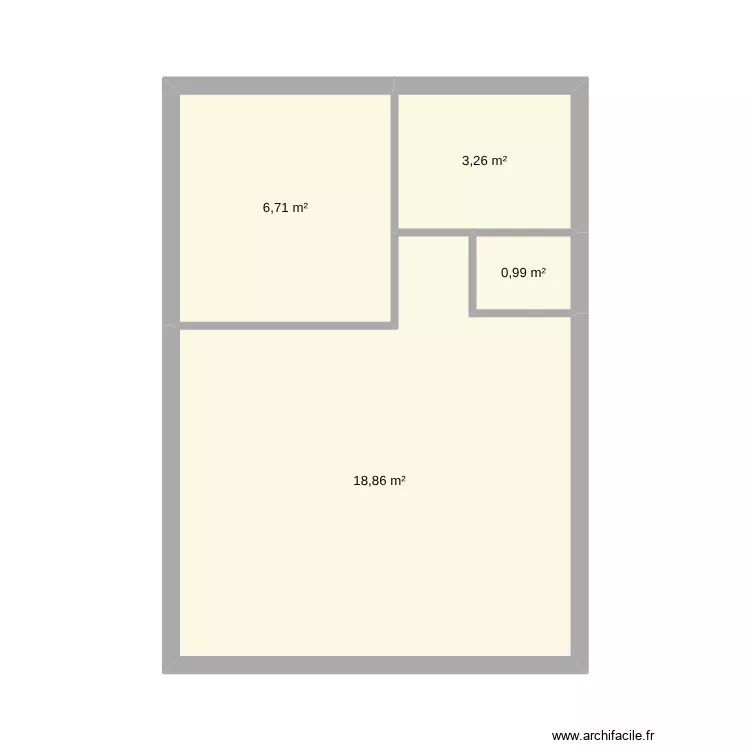 dernier version. Plan de 4  et 30 m²