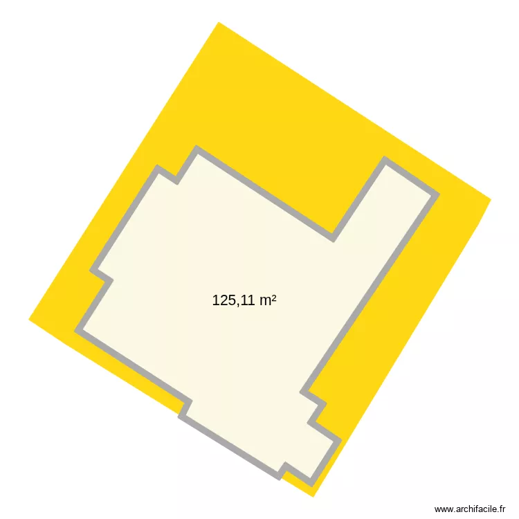 cadastre. Plan de 1  et 125 m²