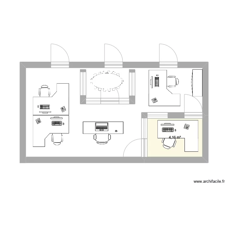 Informatique 2e &eacute;tage 1. Plan de 
