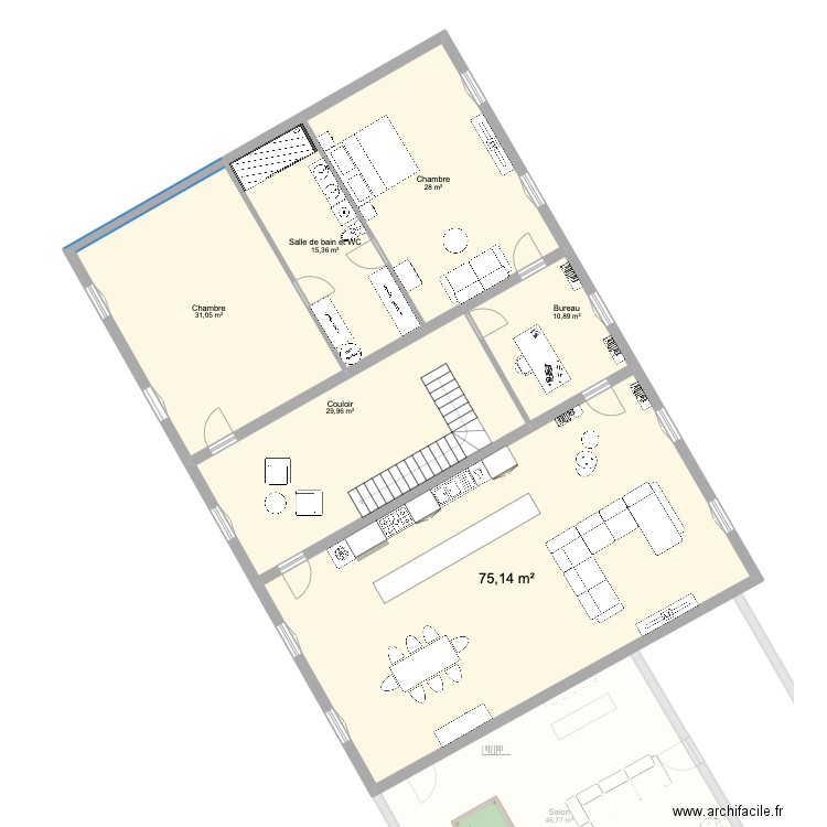 HERY. Plan de 66 pièces et 2032 m2