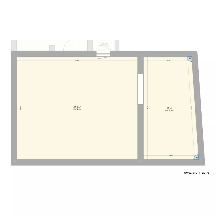 givry architecte. Plan de 15 pièces et 234 m²