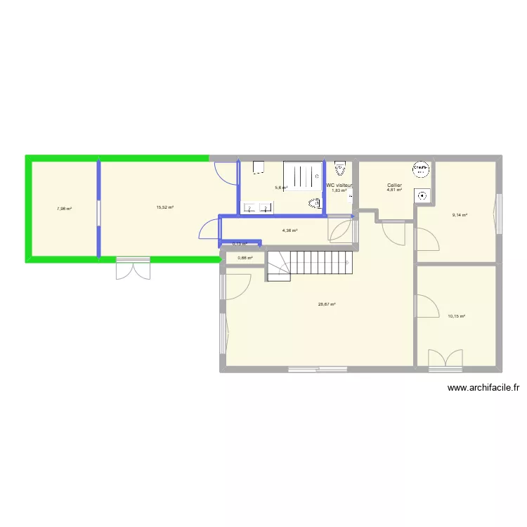 Maison Saran. Plan de 