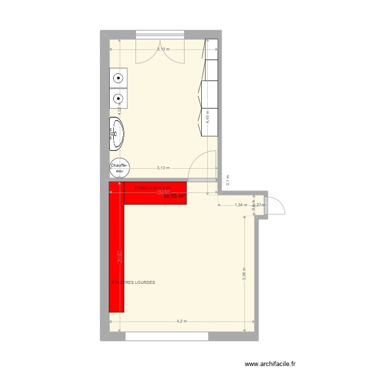 LINGERIE ET GARAGE. Plan de 0 pièce et 0 m2 LINGERIE ET GARAGE. Plan de 0 pièce et 0 m2