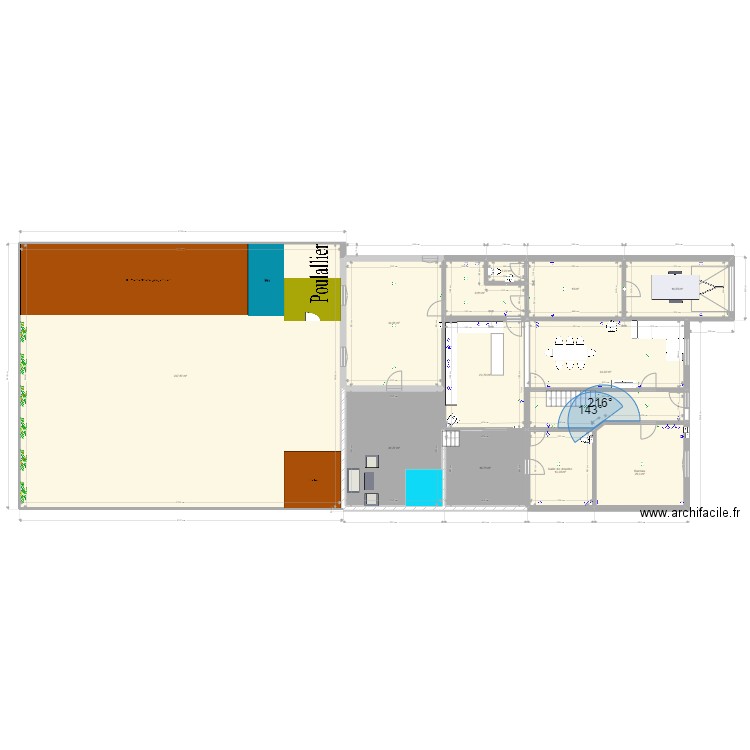 maison carnières. Plan de 25 pièces et 677 m2