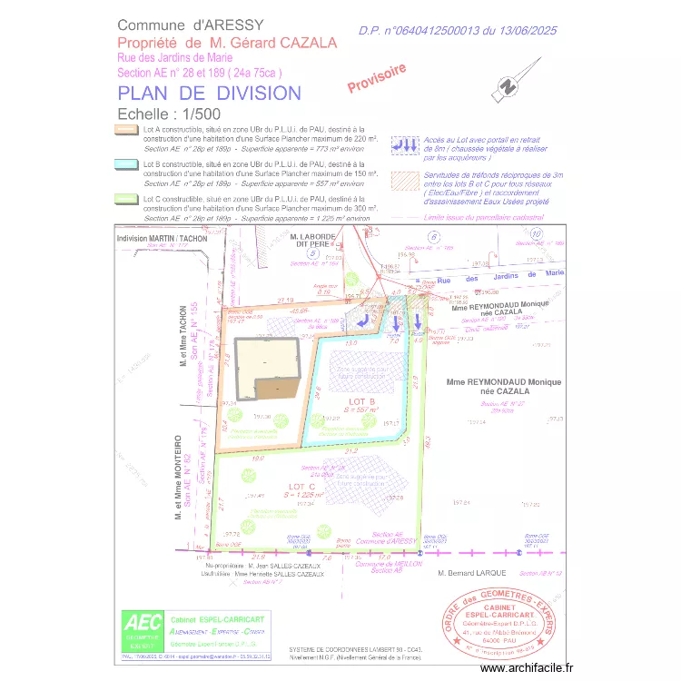 Aressy. Plan de 2 Pièces et 263 m² Aressy. Plan de 2 Pièces et 263 m²