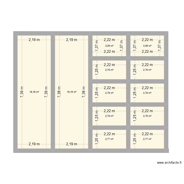 INSTALLATION JARDIN N'GOM. Plan de 12 pièces et 61 m2