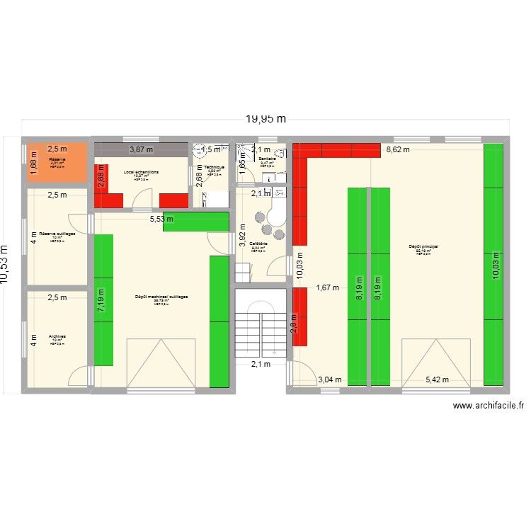 Construction 2025. Plan de 17 pièces et 538 m2