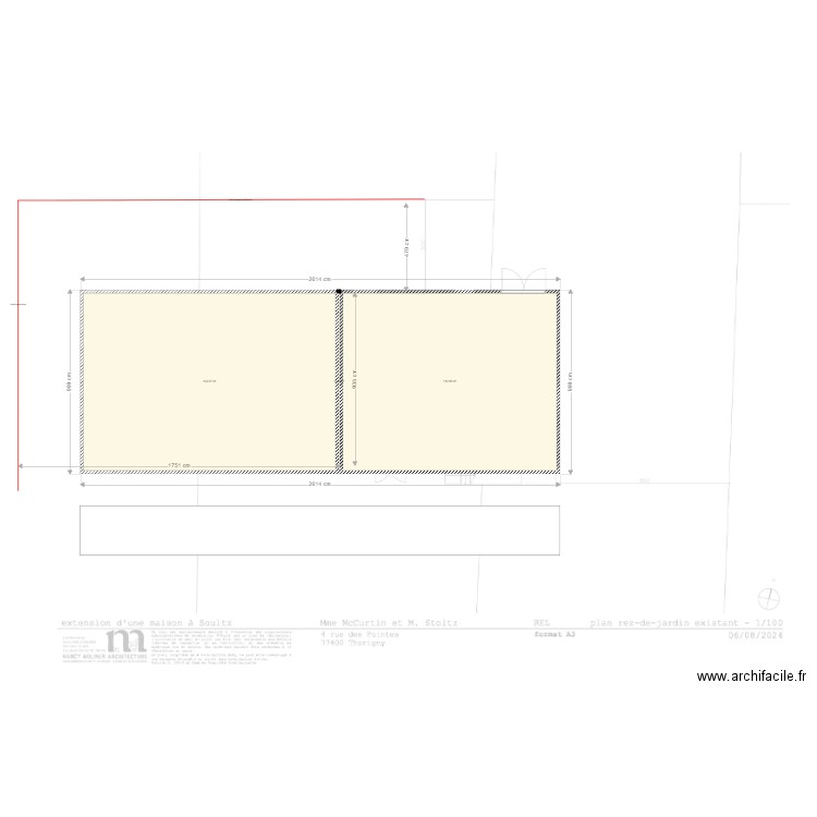 Plan Marc. Plan de 3 pièces et 247 m2