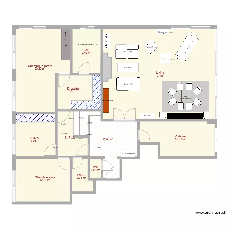 Appart V3. Plan de Appart V3. Plan de