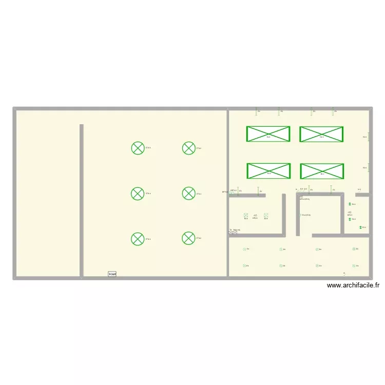 CTOOTCLEAN (ECL Rdc). Plan de 2 Pièces et 282 m²