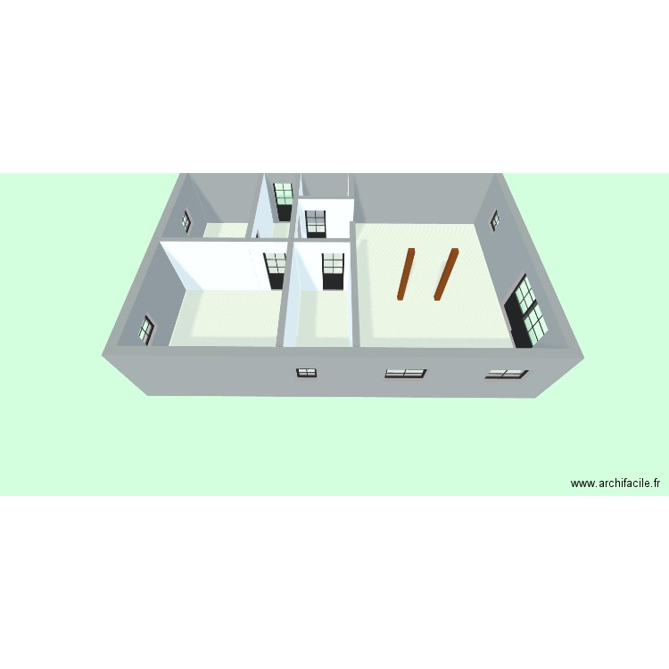 appart à Jemappes. Plan de 4 pièces et 94 m2