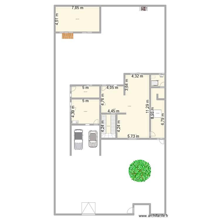 1aissai2. Plan de 7 pièces et 180 m2