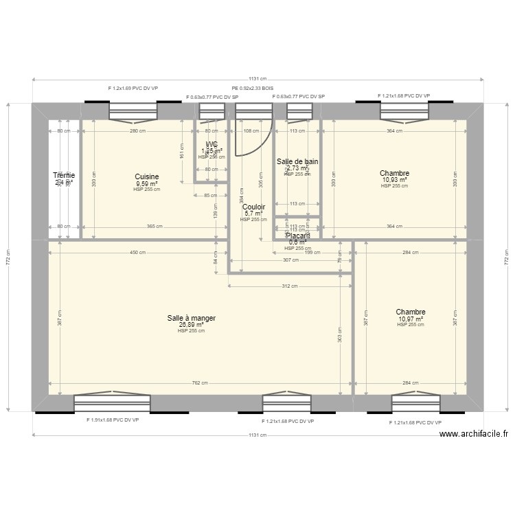 ML23053734. Plan de 12 pièces et 142 m2