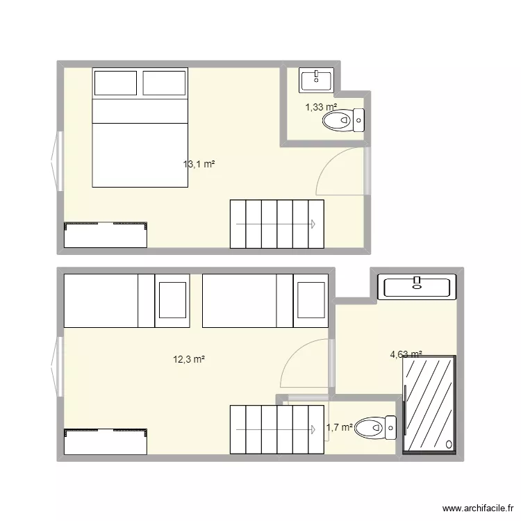 Saint Ouen V1 Souplex. Plan de 