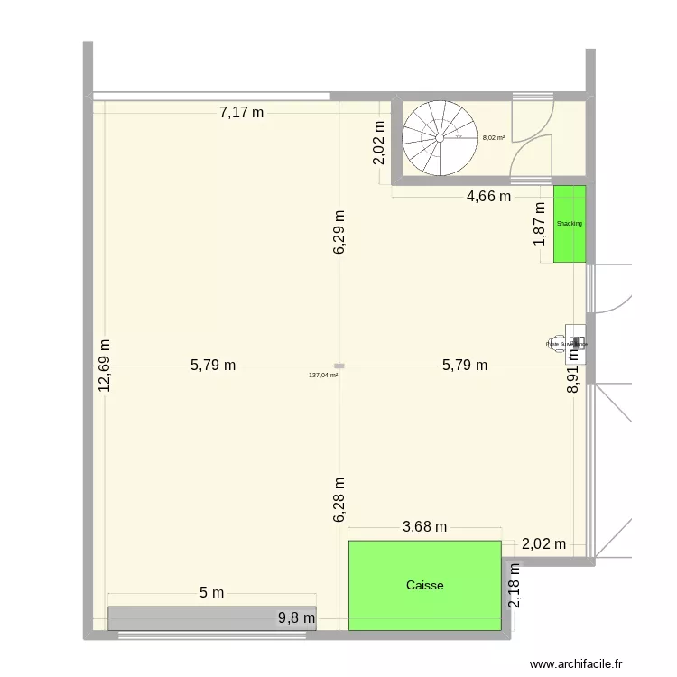 Show room bati 2026. Plan de 2  et 145 m²