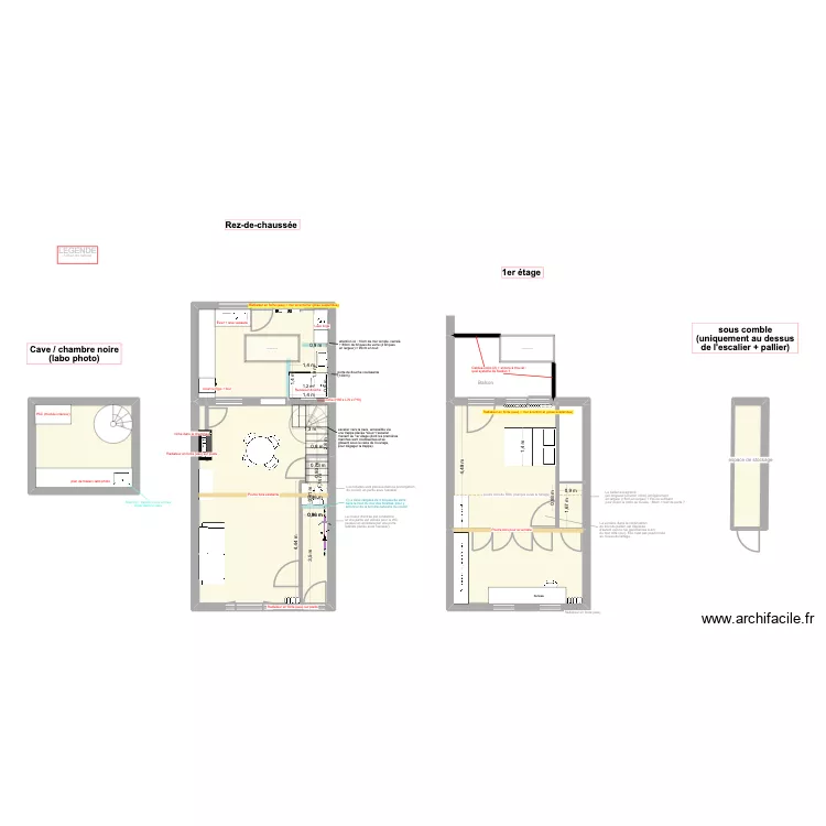 Plan maison - b&acirc;ti et plomberie. Plan de 