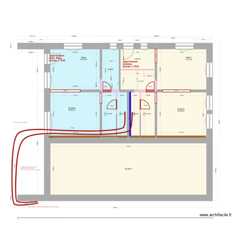20260213 Projet R&eacute;novation Sud Mury. Plan de 26  et 311 m²