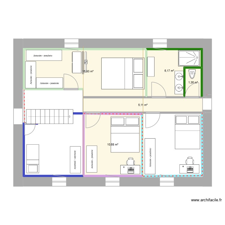 Etage. Plan de 0 pièce et 0 m2 Etage. Plan de 0 pièce et 0 m2