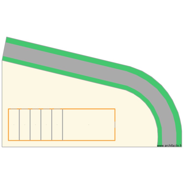 Hall PAE Rochefort. Plan de 10 pièces et 12 m2