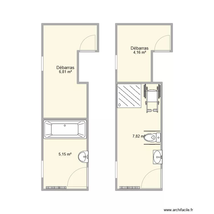 Projet avant travaux. Plan de 