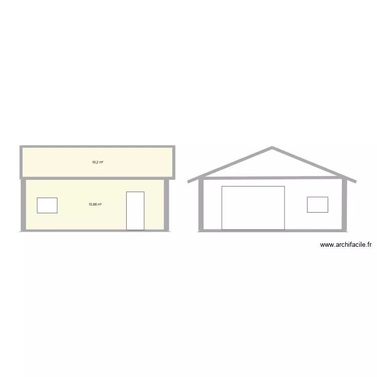 garage nord ssso. Plan de 2 Pièces et 26 m² garage nord ssso. Plan de 2 Pièces et 26 m²
