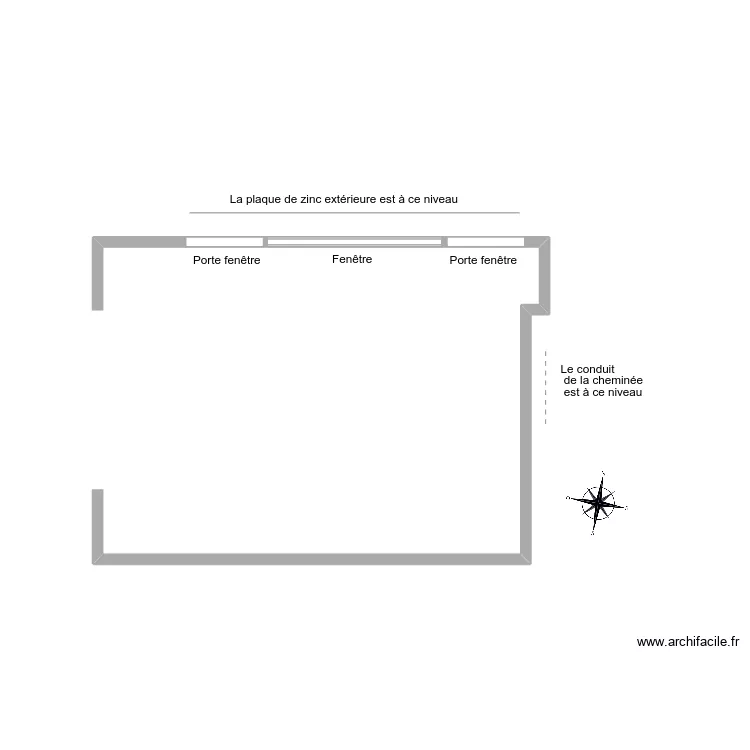 Chambre Marie. Plan de 