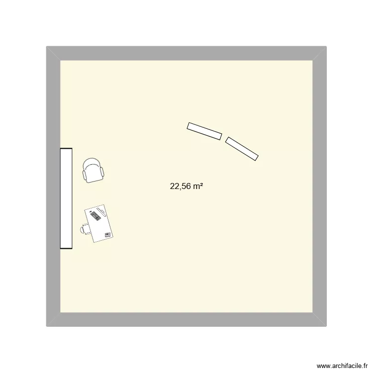 plan de cam THE BIG SHOW. Plan de 1  et 23 m²