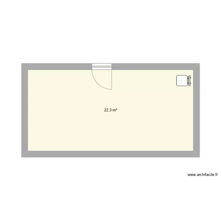 TestSamuel. Plan de 1 et 22 m² TestSamuel. Plan de 1 et 22 m²