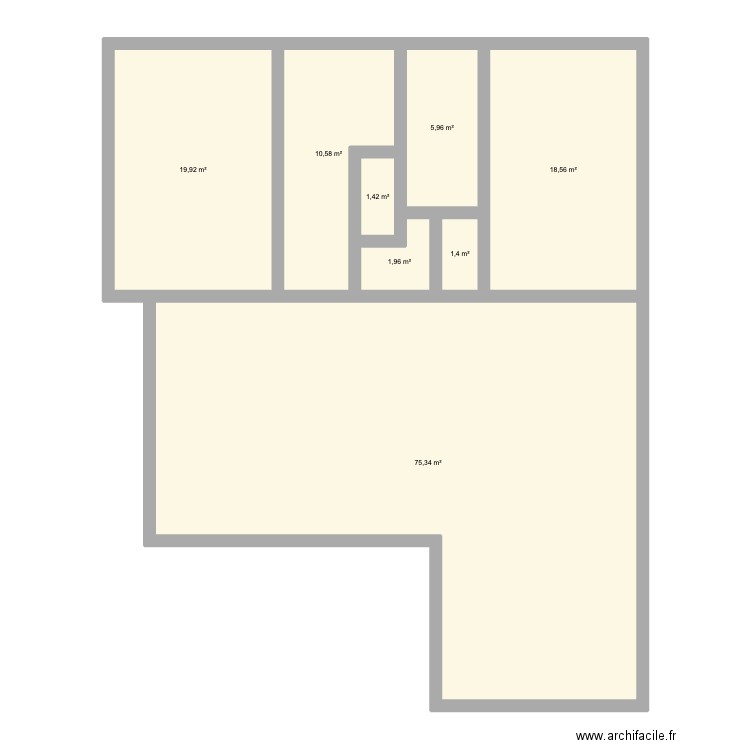 Maison Arbonne V2. Plan de 8 pièces et 135 m2