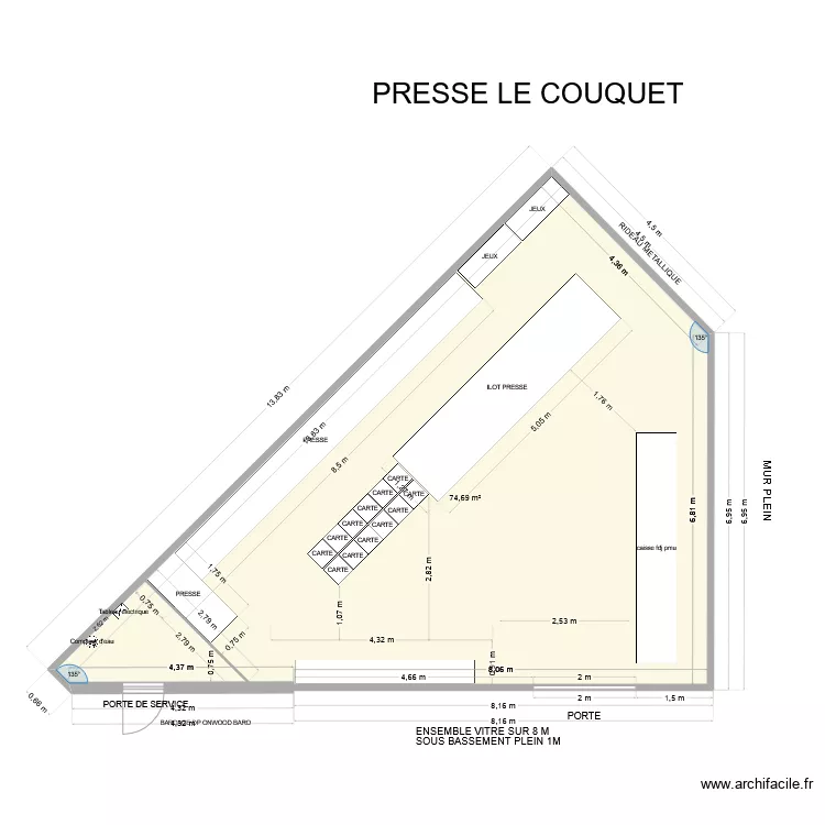 presse 3. Plan de 