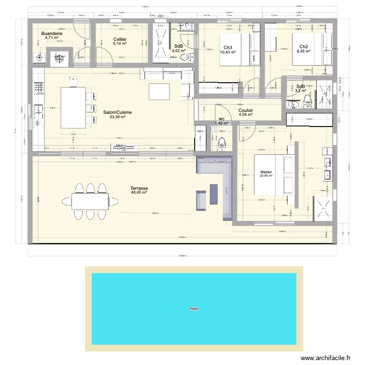Villa Tropic 24. Plan de 