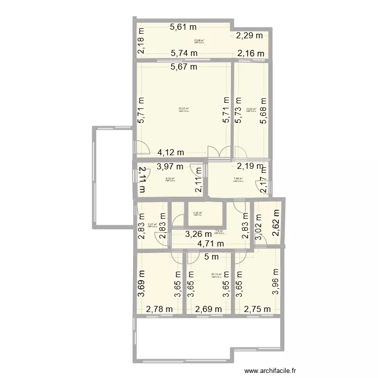 Appartement Aguilera. Plan de 