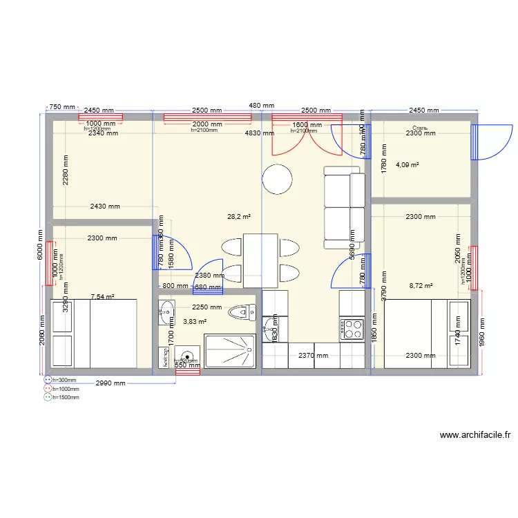 60 2.2 СЛНЧГРСК. Plan de 