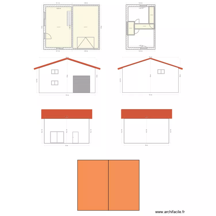 maison garrage. Plan de 5 pièces et 77 m² maison garrage. Plan de 5 pièces et 77 m²