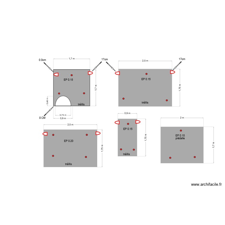Anne Chauvet. Plan de 0 pièce et 0 m2