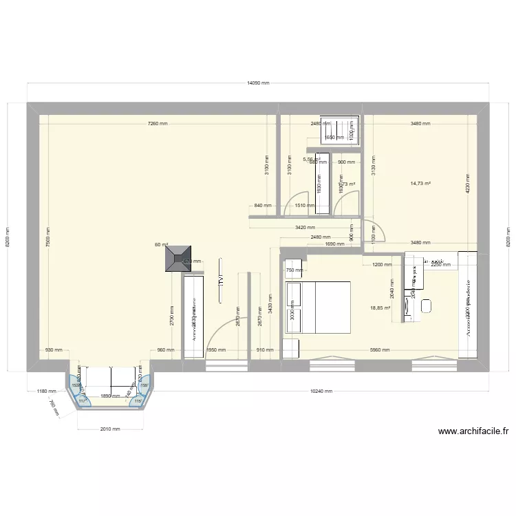 maison étage bis. Plan de 5 et 101 m² maison étage bis. Plan de 5 et 101 m²