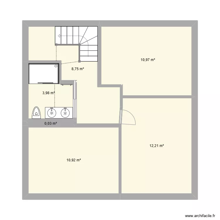 étage 1. Plan de 6 Pièces et 47 m² étage 1. Plan de 6 Pièces et 47 m²