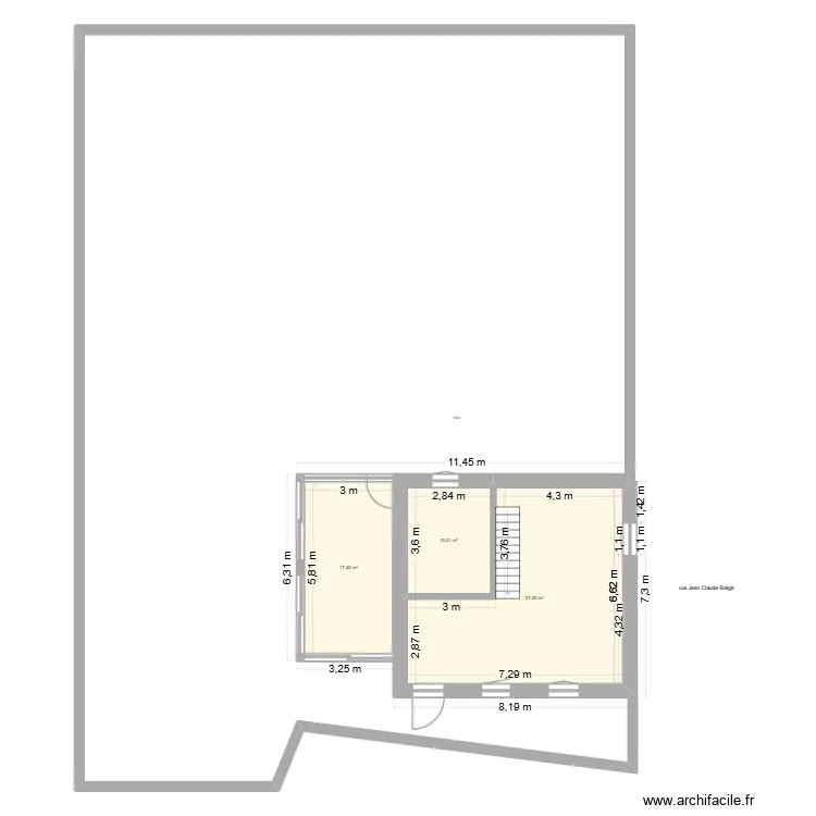 plan rez de chaussez jardin. Plan de 