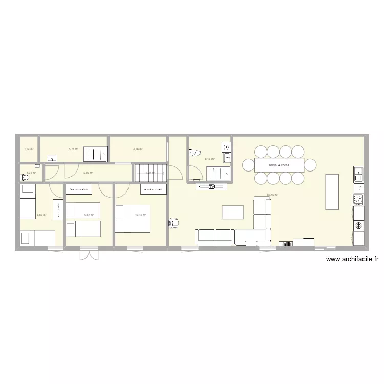 poligny etage. Plan de 