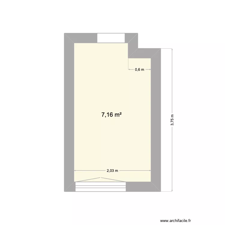 Cuisine. Plan de 1 et 7 m² Cuisine. Plan de 1 et 7 m²