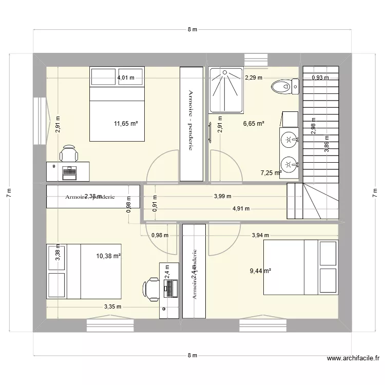 implantation. Plan de 