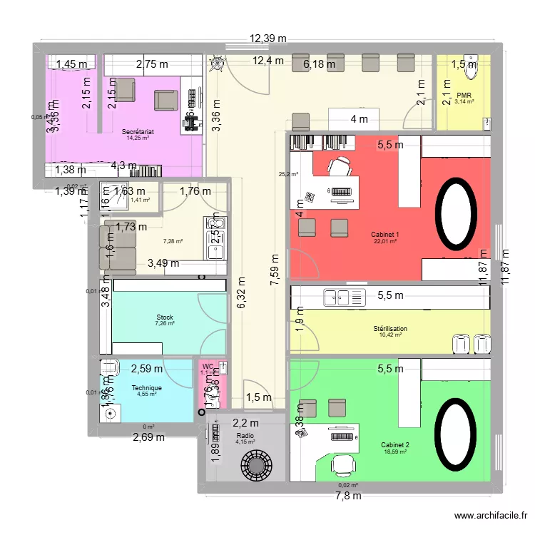 Montayral 2. Plan de 20 et 183 m² Montayral 2. Plan de 20 et 183 m²