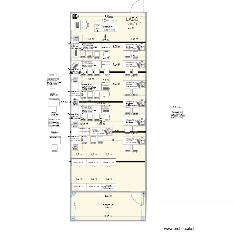 Labo 1 (TP) Vdef8. Plan de 2 et 99 m² Labo 1 (TP) Vdef8. Plan de 2 et 99 m²