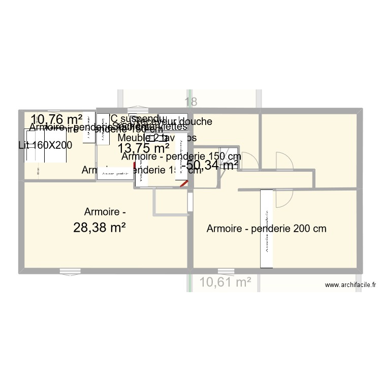 PLANV11. Plan de 11 pièces et 156 m2