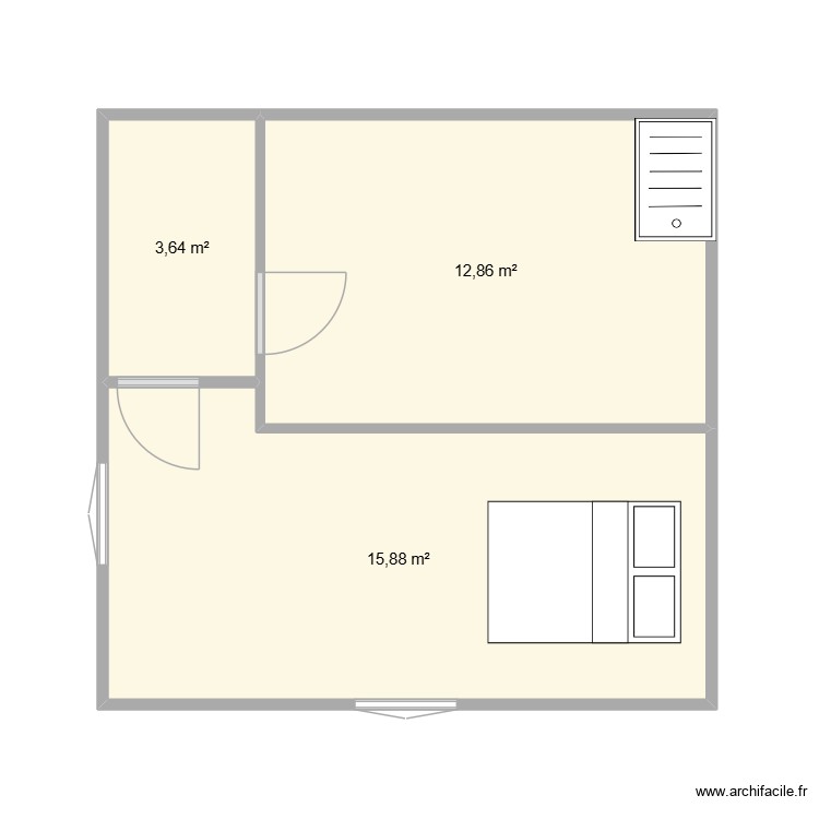 Car&eacute; 2 Etage 2. Plan de 0 pièce et 0 m2