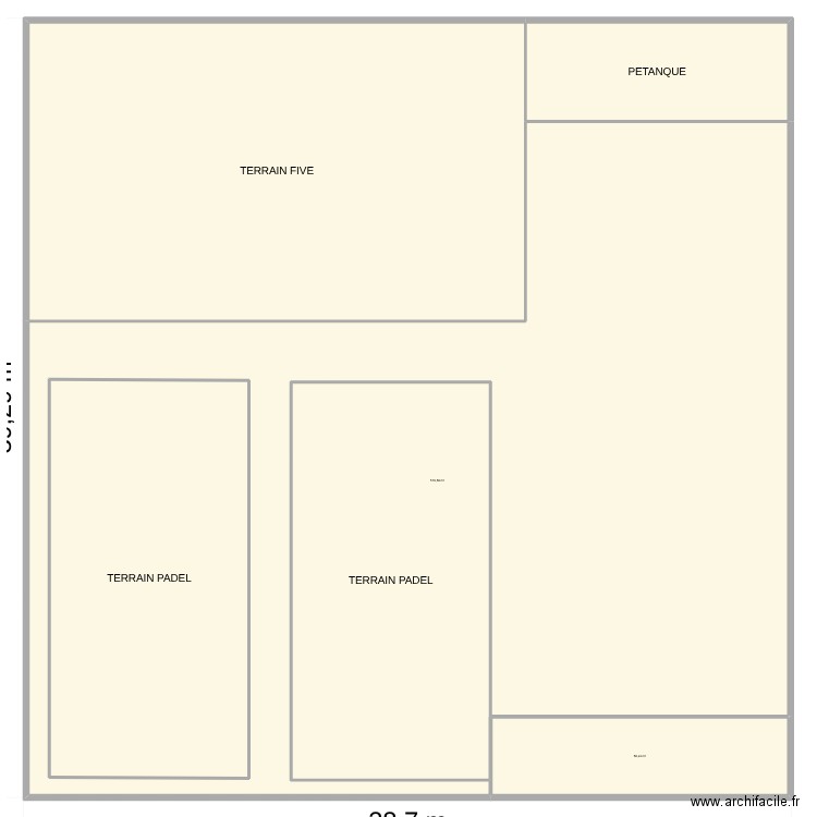 Plan large. Plan de 6 pièces et 1682 m2