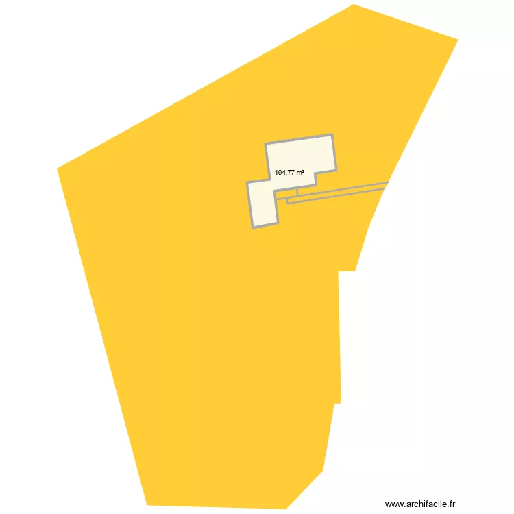 rampe accès Launay/Jeuland. Plan de 1 et 195 m² rampe accès Launay/Jeuland. Plan de 1 et 195 m²
