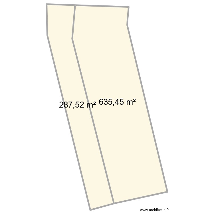 76451-MSA-HDV. Plan de 2 pièces et 923 m2
