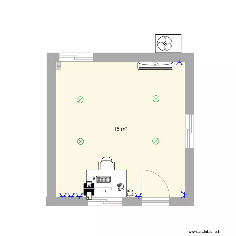 Schéma mobile home. Plan de 1 et 15 m² Schéma mobile home. Plan de 1 et 15 m²