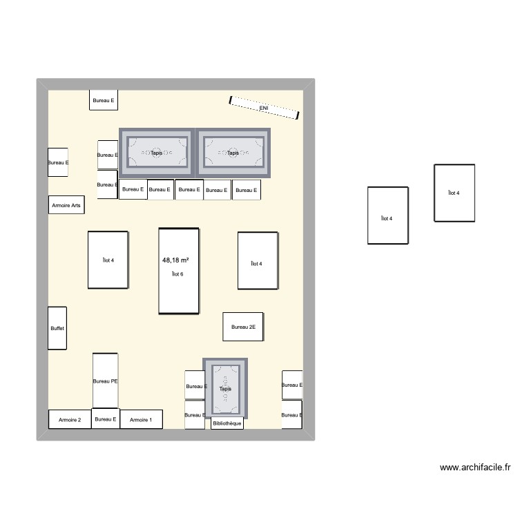 Plan de classe 2. Plan de 0 pièce et 0 m2
